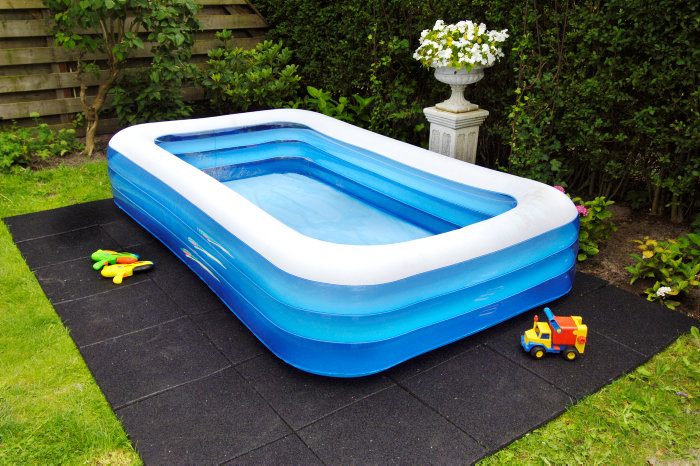 Gummifliser 40 x 40 x 2,5 cm